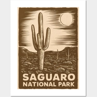 Saguaro National Park Arizona's Sun Travel Poster Posters and Art